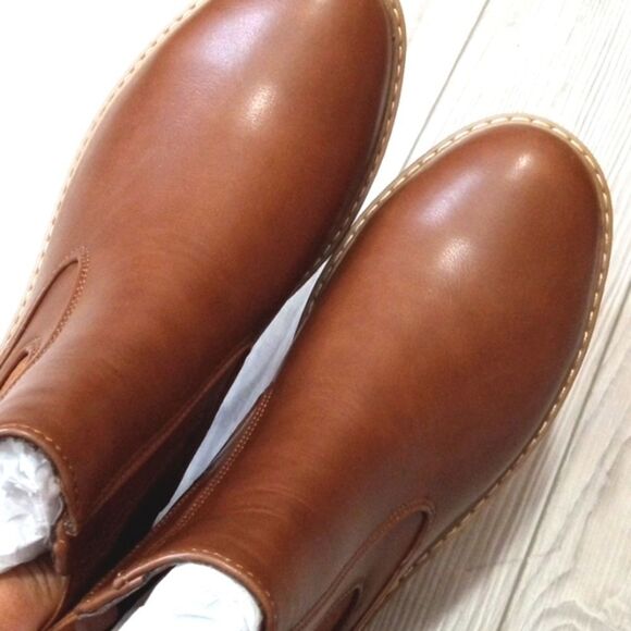 (S-FA340) Hawkwell Women's Slip On Chunky Heel Ankle Chelsea Boot Sz 9 - Picture 7 of 12